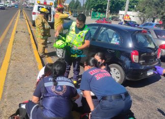 Dos personas resultaron lesionadas en un accidente en la salida a Salamanca