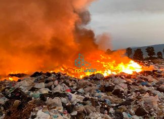 Fuera de control el incendio del tiradero de basura en esta ciudad