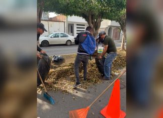 Se suman tarimbarenses a jornada de limpieza en Erandeni