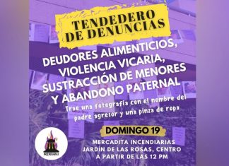 Este domingo colectiva te invita al «Tendedero de Denuncias» de padres ausentes