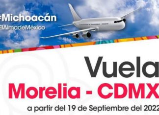 Ya habrá vuelos de #Morelia a CDMX y de regreso