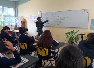 SSP imparte taller de prevención del delito a alumnos de secundaria, en #Morelia