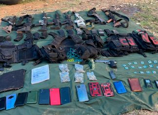 Capturan a 10 presuntos gatilleros en campamento instalado en un cerro en Quiroga