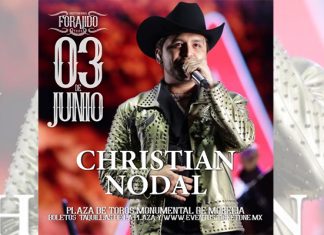 Christian Nodal se presenta este viernes 3 de junio en #Morelia