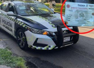 Patrullas de la policía #Morelia circulan sin placas oficiales y con permisos vencidos de Oaxaca