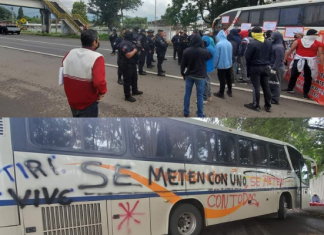 #Normalistas mantienen bloqueos en #Uruapan, exigen apoyo para joven normalista que sufrió accidente durante boteo