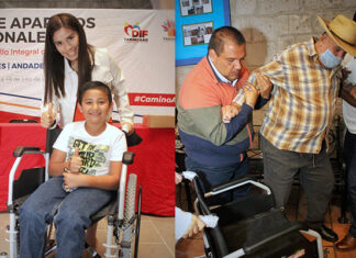 Gobierno de Tarimbaro entrega bastones, andaderas, sillas de ruedas y muletas a personas con discapacidad
