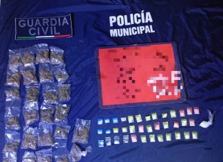 Tras operativo en Jacona, SSP y Policía Municipal aseguran a 7 en posesión de vehículos con reporte de robo y 63 dosis de drogas
