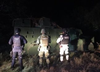 SSP, Sedena y GN inhabilitan dos vehículos con blindaje artesanal, en Cenobio Moreno