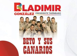 ¡Vámonos al baile a Tarímbaro!,Beto y sus Canarios para festejar primer informe de Gobierno