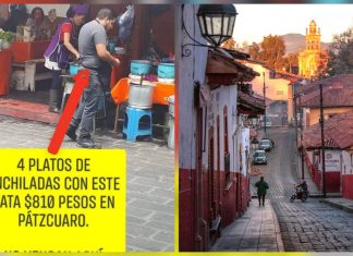 Turistas denuncian costo de enchiladas en #Pátzcuaro