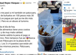 De las enchiladas de $810 pasamos a los buñuelos de $100 en #Pátzcuaro