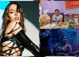 Vendedora de dulces trabaja junto a Danna Paola en su video musical.