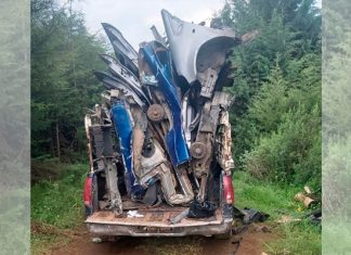 En Nahuatzen, SSP asegura vehículo y Mercedes Benz y Jeep tres masculinos implicados en desmantelamiento de dos unidades