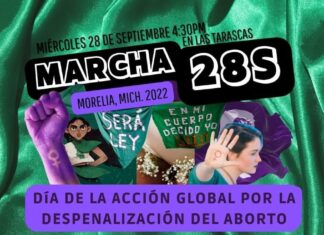 Día de acción global por las despenalización del aborto, mujeres marcharán en Morelia por sus derechos reproductivos