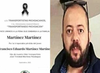 Localizan sin vida al hijo del líder transportista José Martínez Pasalagua