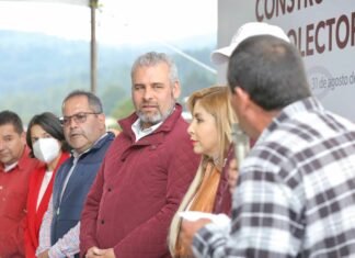 Arranca Bedolla obra de saneamiento de agua en Presa Mata de Pinos