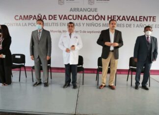 Arranca en Michoacán jornada de vacunación contra la Poliomielitis