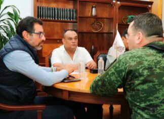 Autoridades se reúnen con comerciantes para dedujo los trabajos de seguridad para las Fiestas Patrias en Morelia