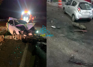 Madrugada de accidentes en la ciudad de Morelia