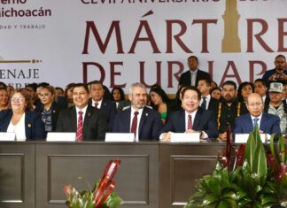 Asiste Bedolla al 157 aniversario luctuoso de los Mártires de Uruapan