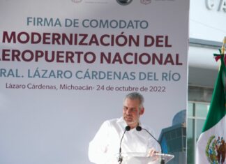 Bedolla busca el rescate del Aeropuerto de Lázaro Cárdenas con ASIPONA