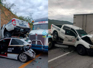 Se registra una carambola en la autopista Siglo XXI, hay un lesionado