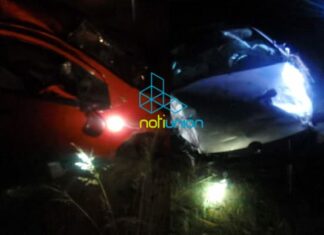 Chocan dos vehículos en la carretera Morelia – Pátzcuaro, hay dos personas lesionadas