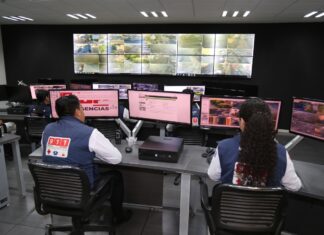 Supervisa SSP subcentros de C5i en Coalcomán, Apatzingán y Lázaro Cárdenas