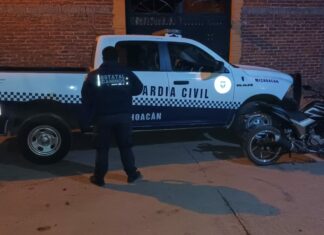 Tras enfrentamiento, Guardia Civil refuerza operativo en Jiquilpan y asegura dos vehículos