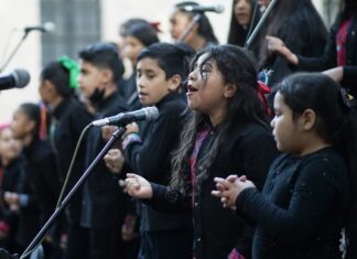 La Orquesta y Coro de la Transformación MBJ, se presentó en la edición 34 del FMM