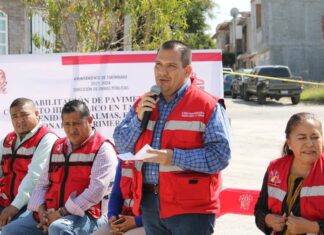 Entrega Bladimir González primer etapa de obra en avenida Las Palmas
