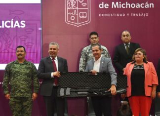Policía Morelia recibe armamento y fortalece estado de fuerza