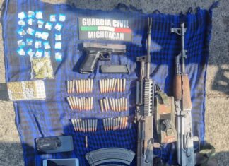 SSP asegura armamento y droga en Paracho; hay 3 detenidos