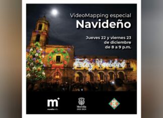 Videomapping en la ciudad de Morelia este jueves y viernes