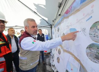 Bedolla supervisa avances en rehabilitación de carreteras en las regiones Ciénega y Bajío