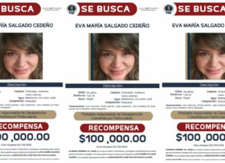 Ofrece Fiscalía General recompensa para localizar y detener a Eva María Salgado Cedeño, presunta responsable de la desaparición de Oliver V.