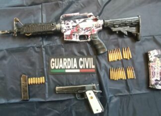 En Ixtlán, Guardia Civil detiene a 4 personas con armamento