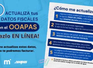 OOAPAS lanza campaña para que usuarios actualicen datos fiscales