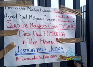Familia de Jessica González protestan y abandonan la sala donde se dictará sentencia contra Diego Urik