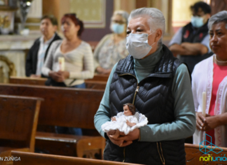 En varias iglesias de la ciudad ya se realiza la tradicional bendición de los niños Dios