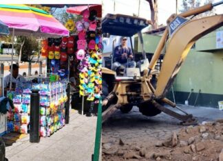 Comerciantes continúan vendiendo a un costado de la obra del Zoológico de Morelia