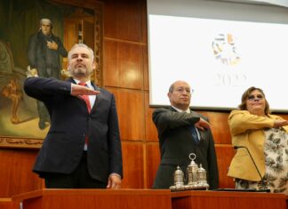 El Gobernador de Michoacán estuvo presente en el informe del Supremo Tribunal de Justicia