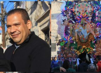 Bladimir González celebra el inicio del Carnaval con los Toritos Monumentales de Tarímbaro