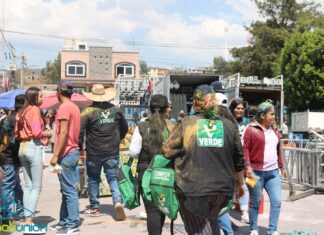 Partido Verde Ecologista aprovechó el carnaval de Tarímbaro para realizar actos proselitistas