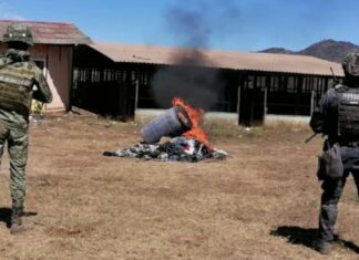 SSP y SEDENA localizan y desmantelan campamento clandestino en Tumbiscatio