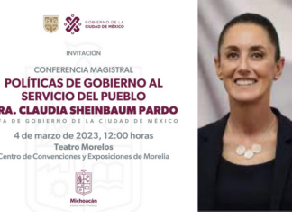 Hoy Claudia Sheinbaum ofrecerá conferencia magisterial en #Morelia