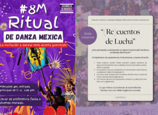 Participa en las actividades previas a la marcha del 8 de Marzo en Morelia