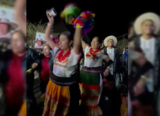 Arman artistas populares una fiesta espontánea al terminar la K’uínchekua