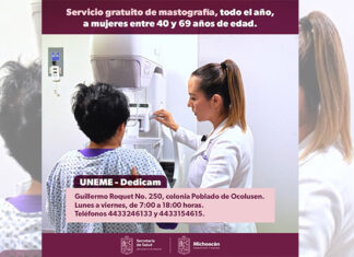 Brinda Michoacán pruebas gratuitas para detectar cáncer de mama